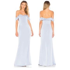 Lovers + Friends Hadid Gown in Baby Blue Size M